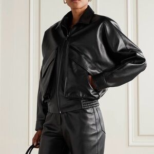 Brand New with tags attached Magda Butrym Black Leather Jacket. Size 36